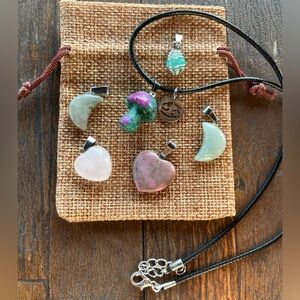 Crystals for Cancer! Ruby Zoisite Green Aventurine Rose Quartz Labradorite